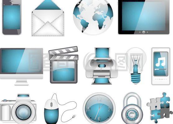 电子产品中的通讯器材图标设计